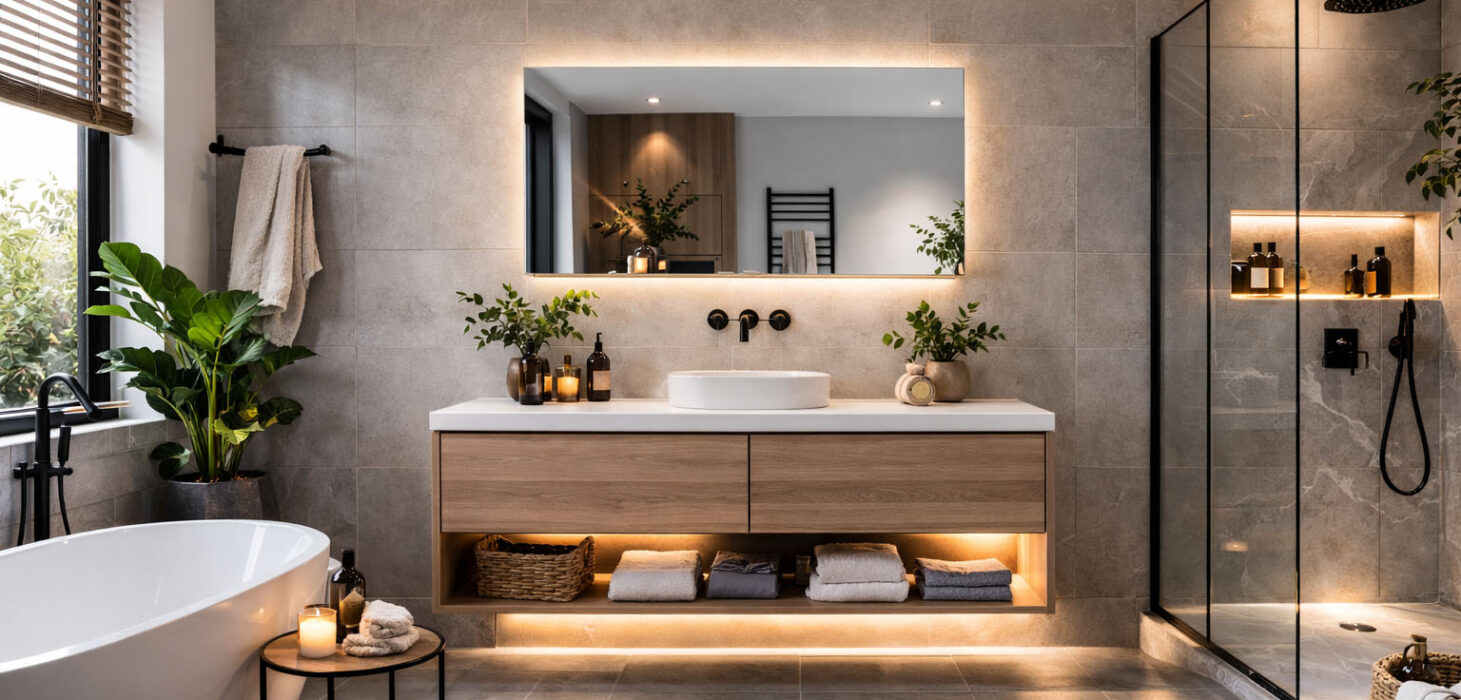 led spiegels met verwarming