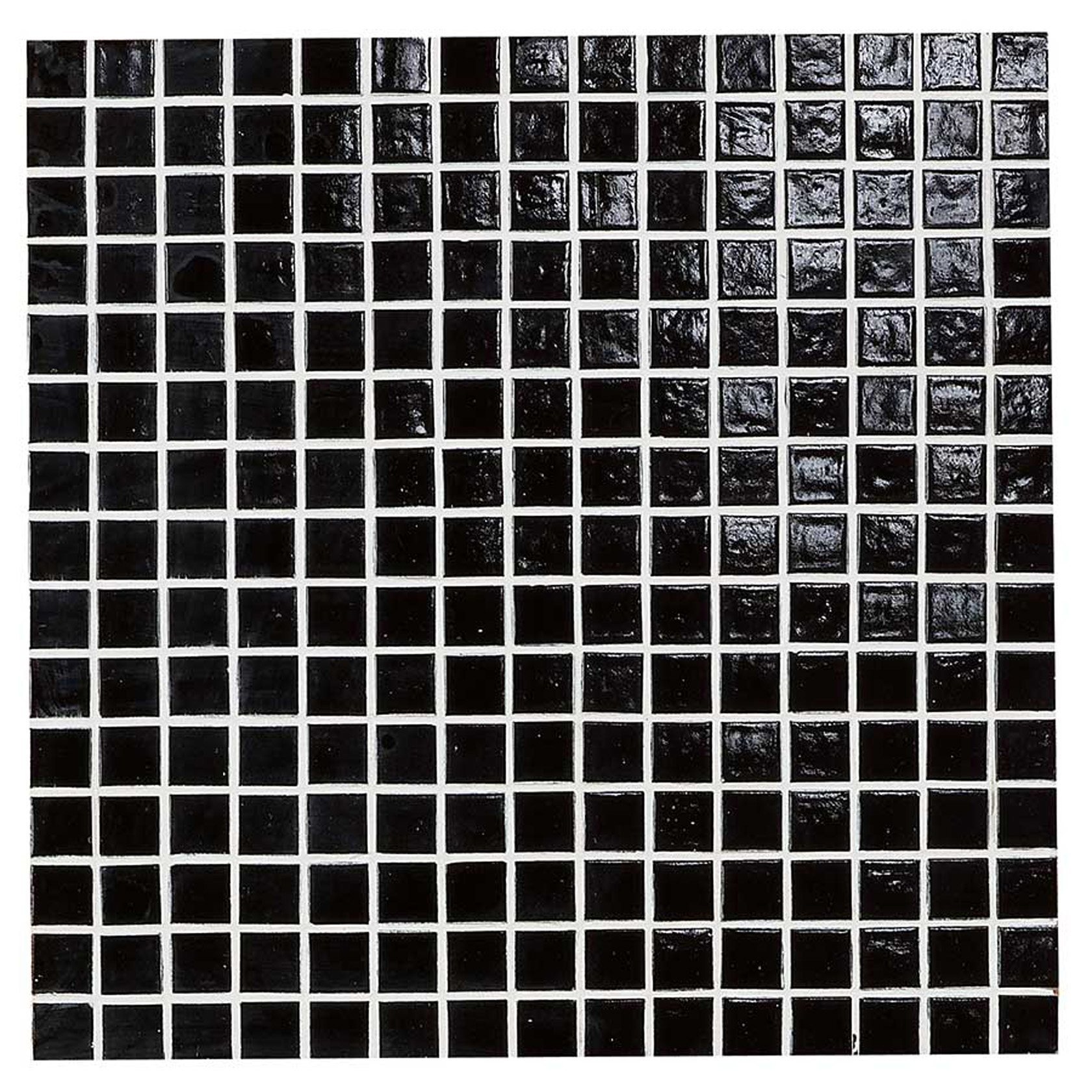 Glass Normal Negro mozaiek 20x20 mm zwart mat