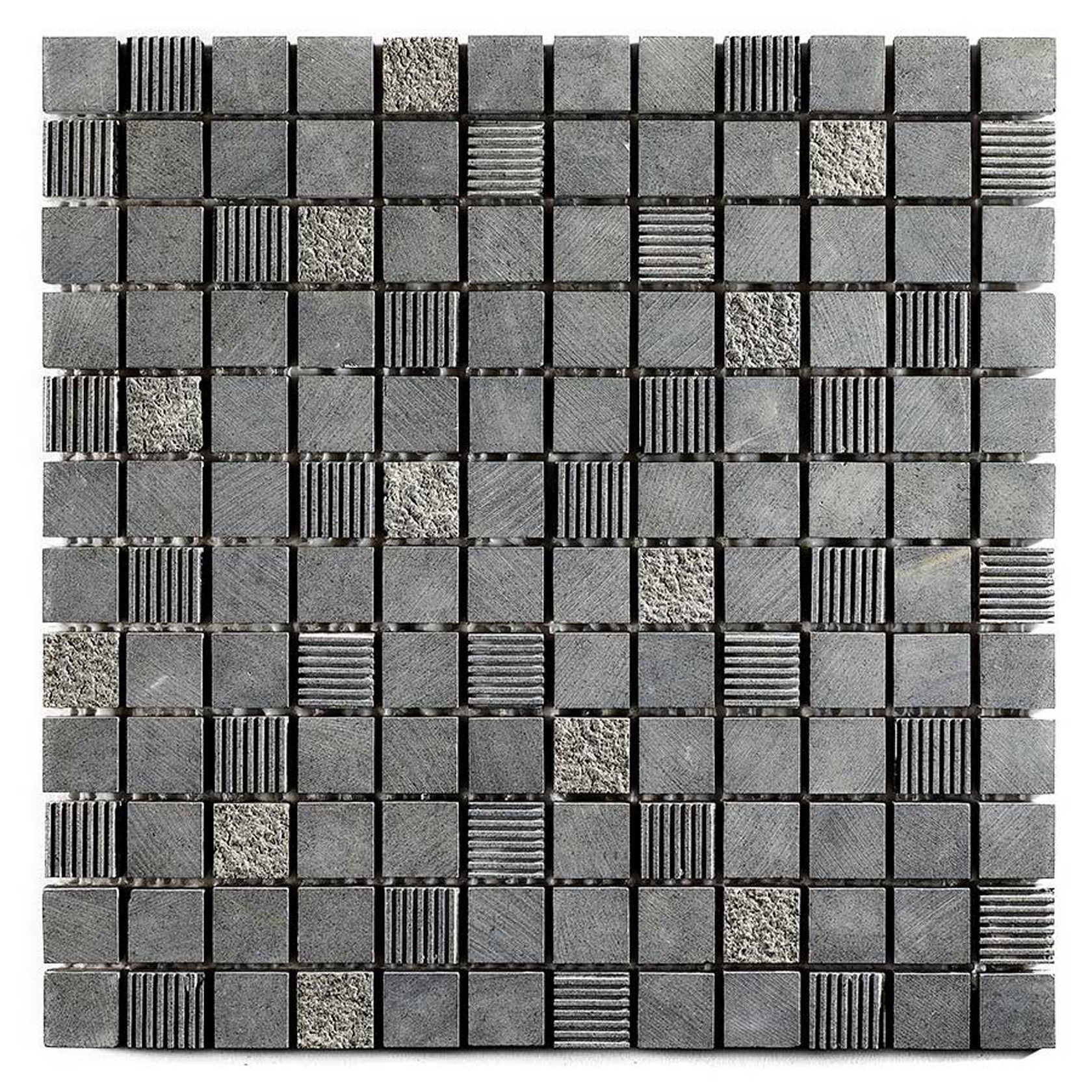 Natural Touch Bluestone mozaiek 23x23 mm antraciet mat